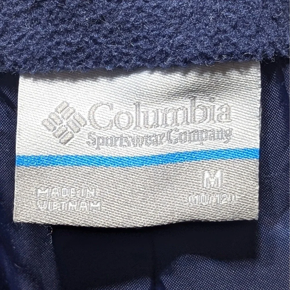 Columbia Youth M 10/12 Navy Adventure‎ Ride Insulated Snow Bibs Waterproof Ski
